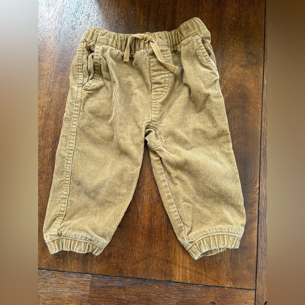 TEA COLLECTION Corduroy Pull-On Jogger Pants Brown Size 18-24 Months